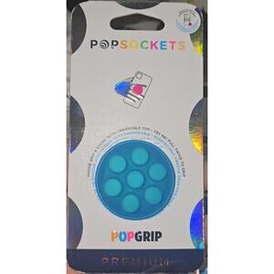 PopSockets Phone Grip Stand Electric Blue Squishy Popper POPGRIP Popsocket